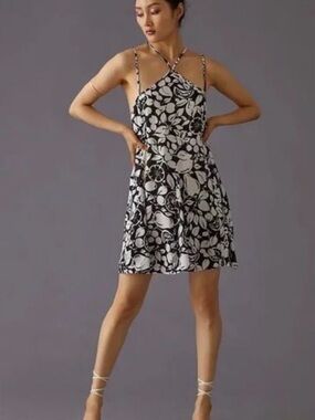 Anthropologie Fruit Print Mini Strappy Slip Dress NWT Small